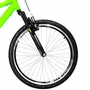 Bicicleta 24 Verde Neon/Preto Full Suspensão Aro Aero Preto