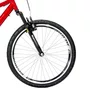 Bicicleta 24 Vermelho/Preto Full Suspensão Aro Aero Preto