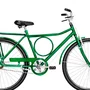 Bicicleta 26 Masculina Verde Barra Circular Freio Varao