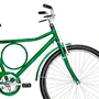 Bicicleta 26 Masculina Verde Barra Circular Freio Varao