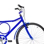 Bicicleta 26 Masculina Azul Barra Circular Aro Alumínio