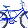 Bicicleta 26 Masculina Azul Barra Circular Aro Aero Azul