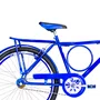 Bicicleta 26 Masculina Azul Barra Circular Aro Aero Azul