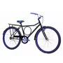 Bicicleta 26 Masculina Preta Barra Circular Aro Alumínio Azul