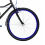 Bicicleta 26 Masculina Preta Barra Circular Aro Alumínio Azul