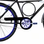 Bicicleta 26 Masculina Preta Barra Circular Aro Alumínio Azul