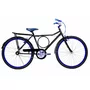 Bicicleta 26 Masculina Preta Barra Circular Aro Alumínio Azul