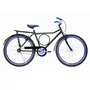 Bicicleta 26 Masculina Preta Barra Circular Aro Aero Azul