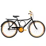 Bicicleta 26 Masculina Preta Barra Circular Aro Aero Laranja