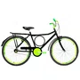 Bicicleta 26 Masculina Preta Barra Circular Aro Aero Verde Neon