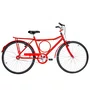Bicicleta 26 Masculina Vermelha Barra Circular Aro Alumínio