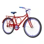 Bicicleta 26 Masculina Vermelha Barra Circular Aro Aero Azul