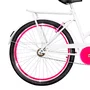Bicicleta 26 Branca Poti Aro Aero Pink