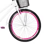 Bicicleta 26 Branca Poti Aro Aero Pink