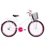 Bicicleta 26 Branca Poti Aro Aero Pink