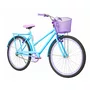 Bicicleta 26 Feminina Azul Claro Poti Aro Aero Lilás