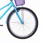 Bicicleta 26 Feminina Azul Claro Poti Aro Aero Lilás