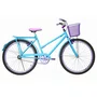 Bicicleta 26 Feminina Azul Claro Poti Aro Aero Lilás