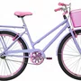 Bicicleta 26 Feminina Lilás Poti Aro Aero Rosa