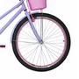 Bicicleta 26 Feminina Lilás Poti Aro Aero Rosa