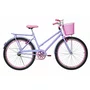 Bicicleta 26 Feminina Lilás Poti Aro Aero Rosa