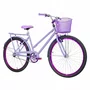 Bicicleta 26 Feminina Lilás Poti Aro Alumínio Violeta