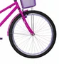 Bicicleta 26 Feminina Pink Poti Aro Aero Lilas