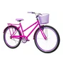 Bicicleta 26 Feminina Pink Poti Aro Aero Violeta