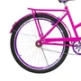 Bicicleta 26 Feminina Pink Poti Aro Aero Violeta