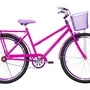 Bicicleta 26 Feminina Pink Poti Aro Aero Violeta