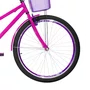 Bicicleta 26 Feminina Pink Poti Aro Aero Violeta