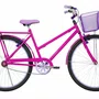 Bicicleta 26 Feminina Pink Poti Aro Alumínio Lilas
