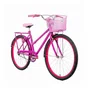 Bicicleta 26 Feminina Pink Poti Aro Alumínio Pink