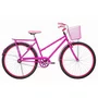 Bicicleta 26 Feminina Pink Poti Aro Alumínio Pink