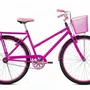 Bicicleta 26 Feminina Pink Poti Aro Alumínio Rosa