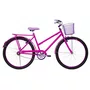 Bicicleta 26 Feminina Pink Poti Aro Alumínio Violeta