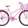 Bicicleta 26 Feminina Rosa Poti Aro Aero Rosa