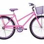 Bicicleta 26 Feminina Rosa Poti Aro Aero Violeta