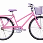 Bicicleta 26 Feminina Rosa Poti Aro Alumínio Lilas