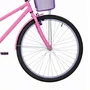 Bicicleta 26 Feminina Rosa Poti Aro Alumínio Lilas