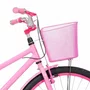 Bicicleta 26 Feminina Rosa Poti Aro Alumínio Pink