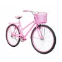 Bicicleta 26 Feminina Rosa Poti Aro Alumínio Rosa