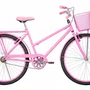 Bicicleta 26 Feminina Rosa Poti Aro Alumínio Rosa