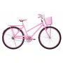 Bicicleta 26 Feminina Rosa Poti Aro Alumínio Rosa