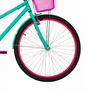 Bicicleta 26 Feminina Verde Agua Poti Aro Alumínio Pink