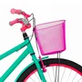 Bicicleta 26 Feminina Verde Agua Poti Aro Alumínio Pink