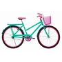 Bicicleta 26 Feminina Verde Agua Poti Aro Alumínio Pink