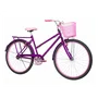 Bicicleta 26 Feminina Violeta Poti Aro Alumínio Rosa