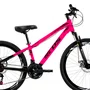 Bicicleta 26 Freeride Rosa Neon Aro VPR MAX DH  | 21 Marchas Shimano-Freio a Disco
