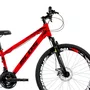 Bicicleta 26 Freeride Vemelha e Preta Aro VPR MAX DH  | 21 Marchas Shimano-Freio a Disco